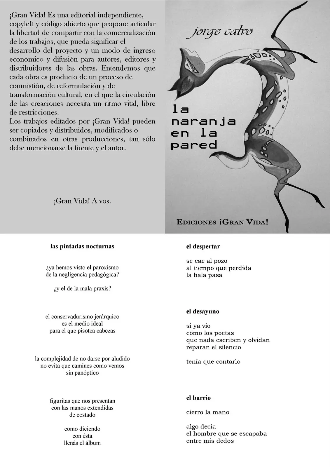 Ediciones ¡Gran Vida! (primera entrega)