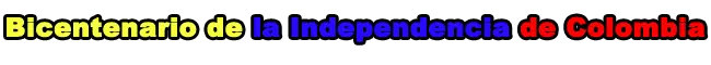 Feliz Bicentenario Colombia.