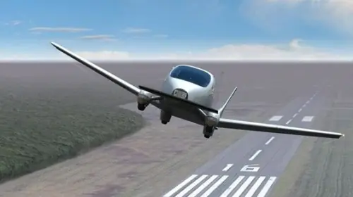 Exhibición del primer “auto-volador”