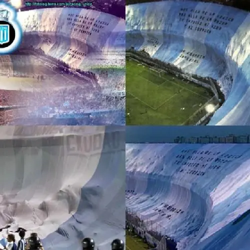 Se estrenara la bandera mas grande ¨Nuevamente de racing¨