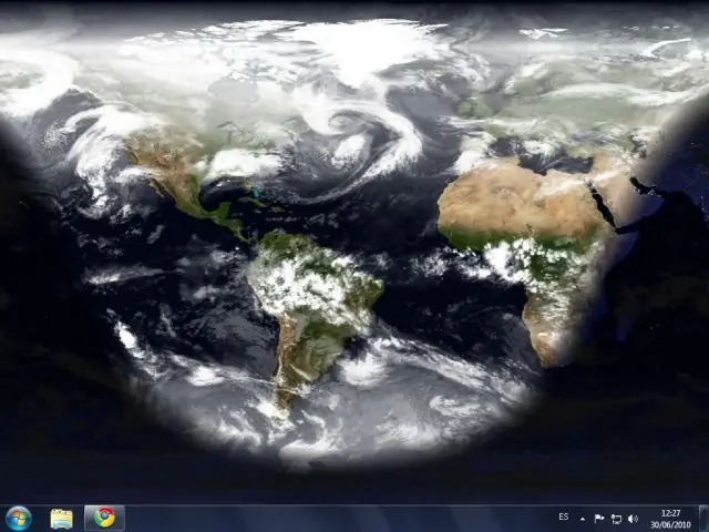 La tierra en vivo desde el espacio como Wallpaper