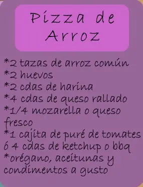 Pizza de arroz
