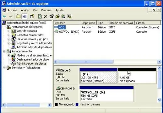 como partir un disco duro