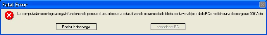 ¡Errores divertidos de XP!