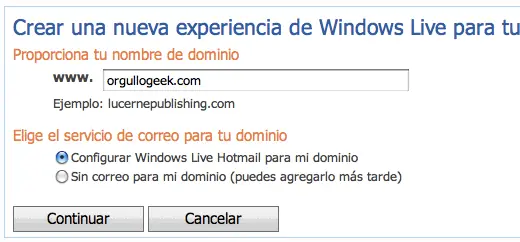 Hotmail con tu dominio propio