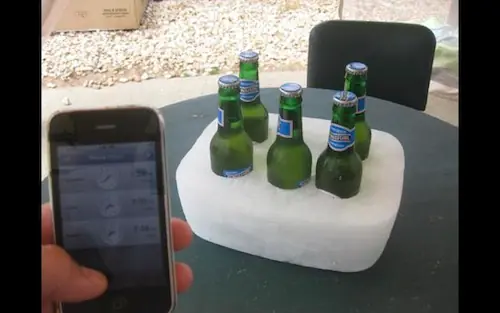 Un dock de hielo para tus cervezas