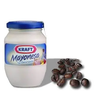 mayonesa y cafe