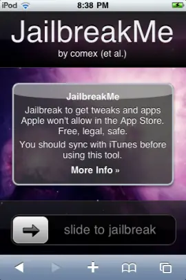 Liberar un iPhone 3G-3GS con JailBreak Me