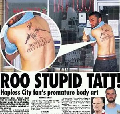 Un tatuaje desafortunado (pelotudo)