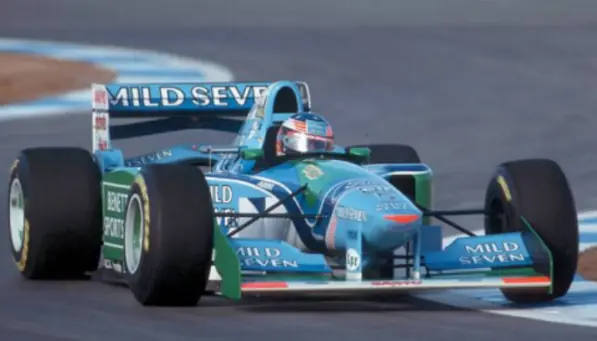 El Benetton con el que Schumacher gano el título a la venta