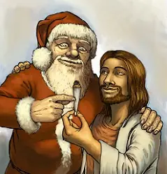 Papa Noel Fuma Porro