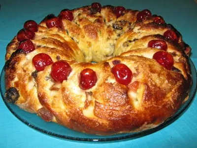 Rosca de frutas para Navidad [Receta Navideña]