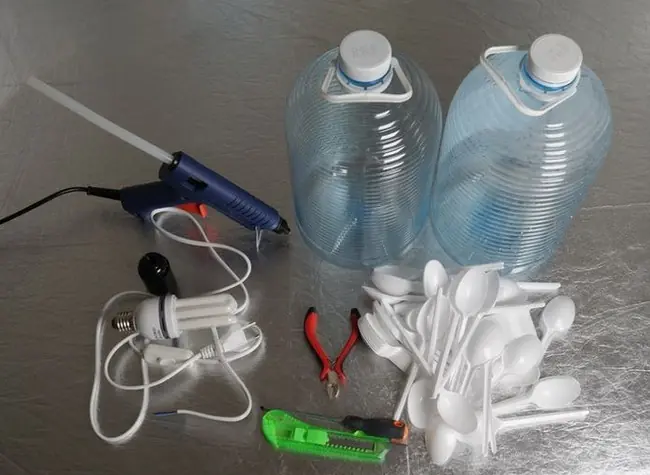 Lampara de cucharas, hazlo tu mismo!