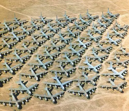 El mayor cementerio de aviones del mundo.