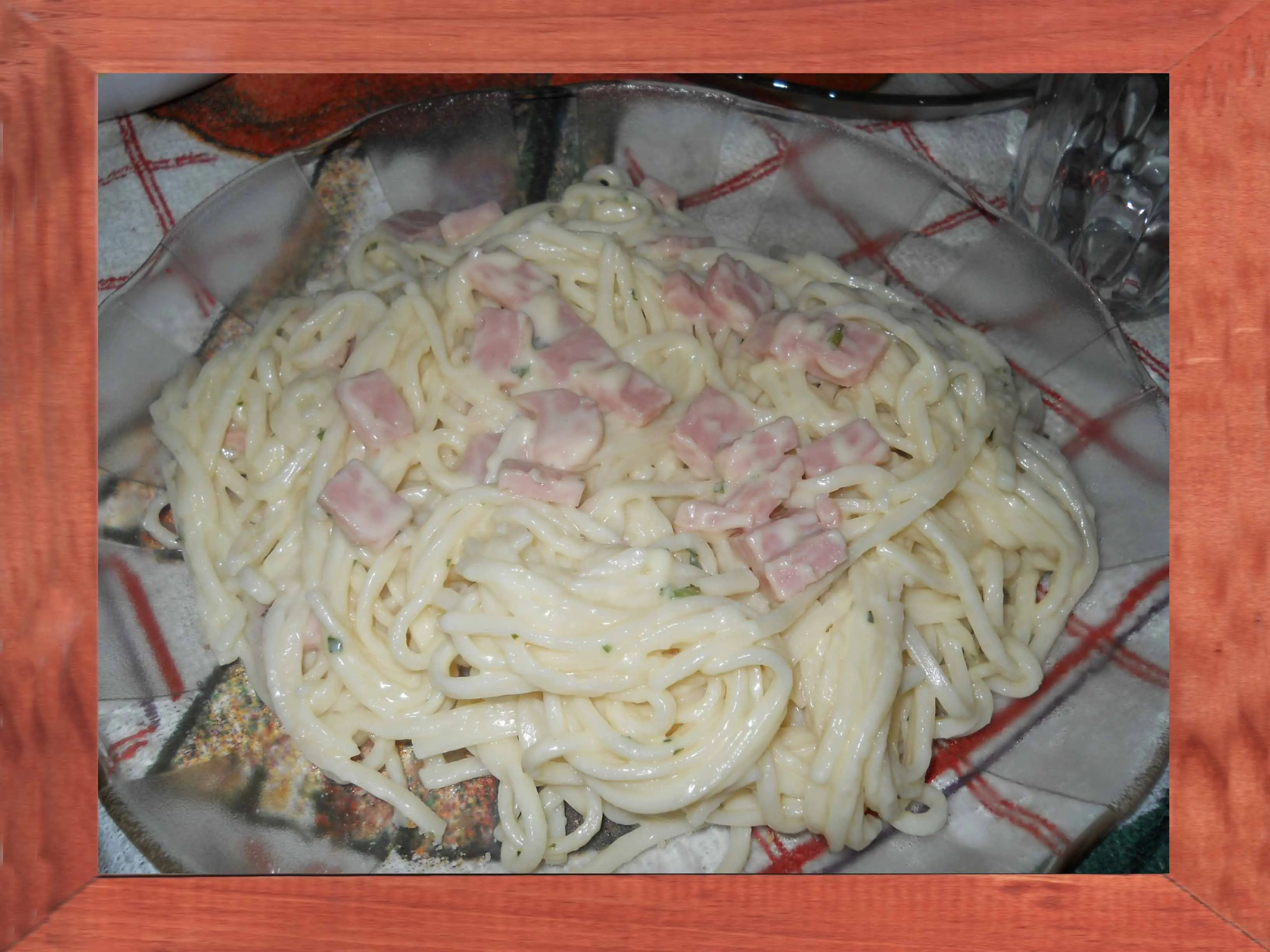 Fideos con mayonesa y jamon - Fotoreceta propia paso a paso Fideos con mayonesa y jamon - Fotoreceta propia paso a paso