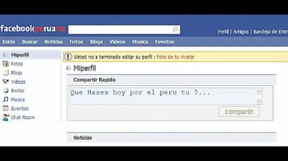 Zuckerberg del Peru creó efímera version de Facebook
