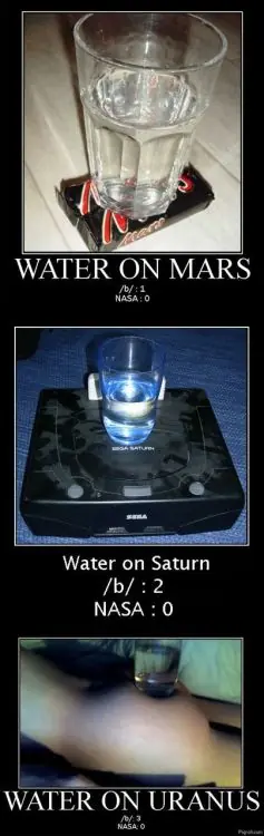 Encuentran agua en Marte, Saturno y Urano