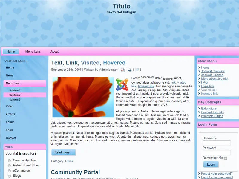 5 Templates / plantillas para JOOMLA