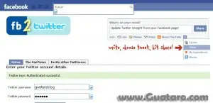 Actualizar Twitter desde Facebook