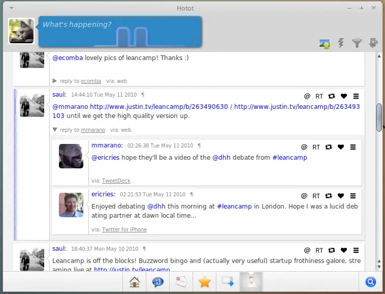 Twitter para Linux y Chrome - HOTOT