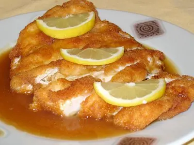 pechuga de pollo en salsa de limon