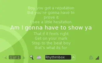 Lyrics Screenlet 0.6.6