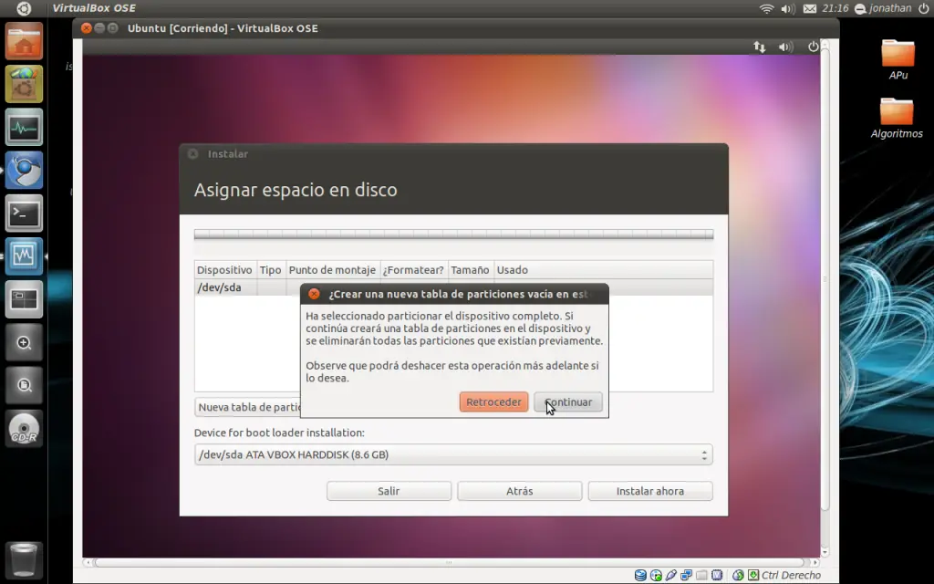 instalacion