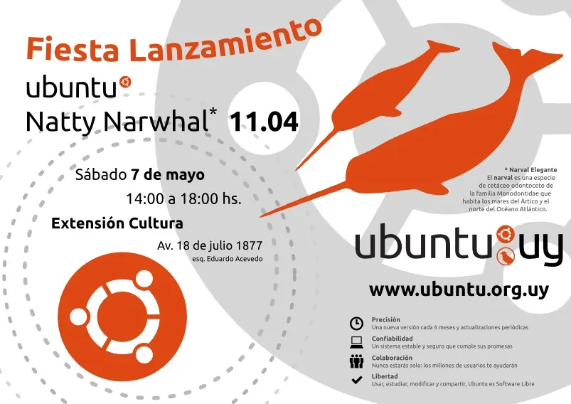 Fiesta Lanzamiento Ubuntu 11.04 Natty Narwhal (Uruguay)