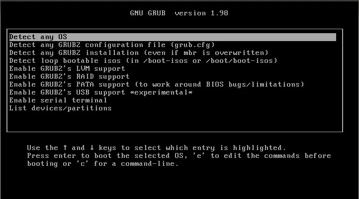 Recupera el GRUB con Super Grub2 Disk