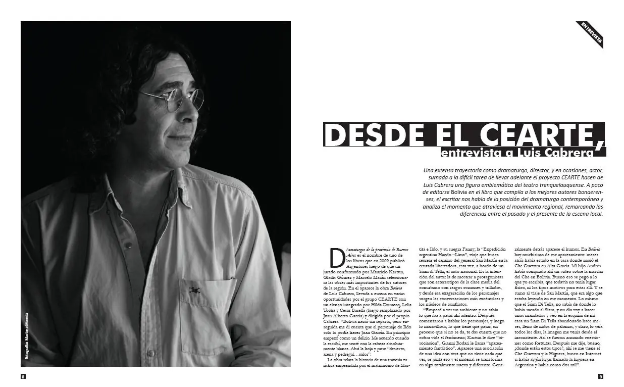Desde el CEARTE, entrevista a Luis Cabrera