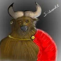 el minotauro dibujado por mi