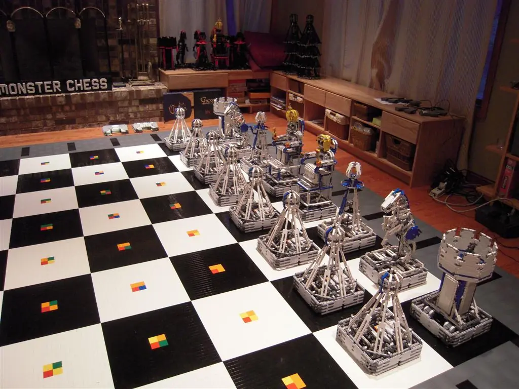 Ajedrez hecho con lego!