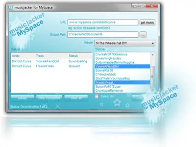 MusicJacker Para Descargar Musica de MySpace