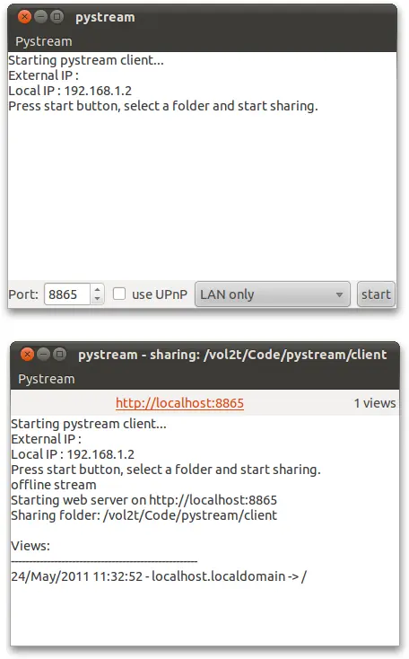 Pystream, la forma más rapida de compartir