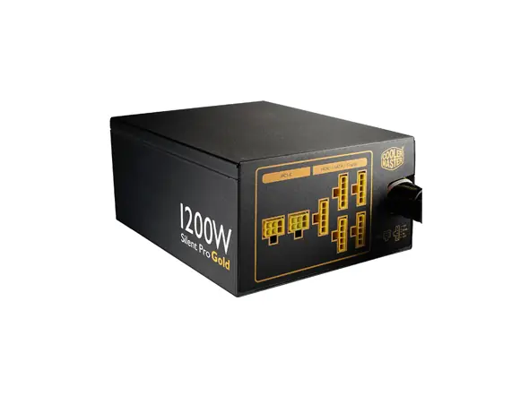 fuente cooler master silent pro gold 1200w reales modular