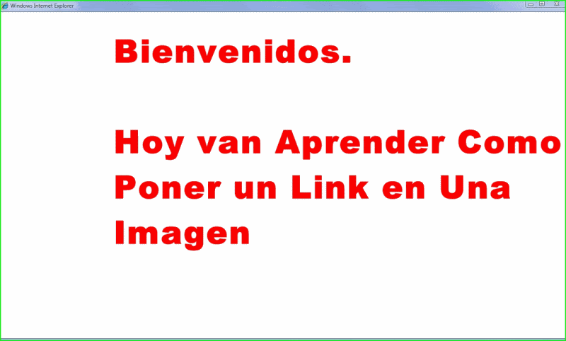 Como poner un Link en una Imagen