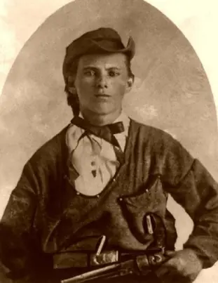 Jesse James, el pistolero.