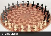 Te presentamos el 3 Man Chess, ajedrez circular para 3 jugad
