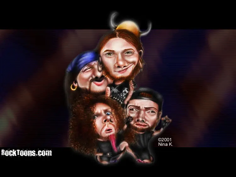 Caricaturas de algunas bandas,entrá!