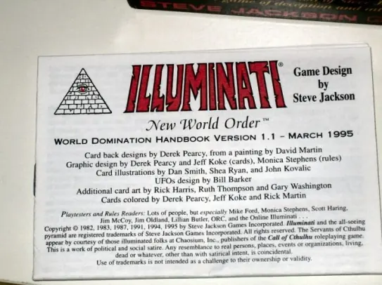 Juego de Cartas Illuminatis