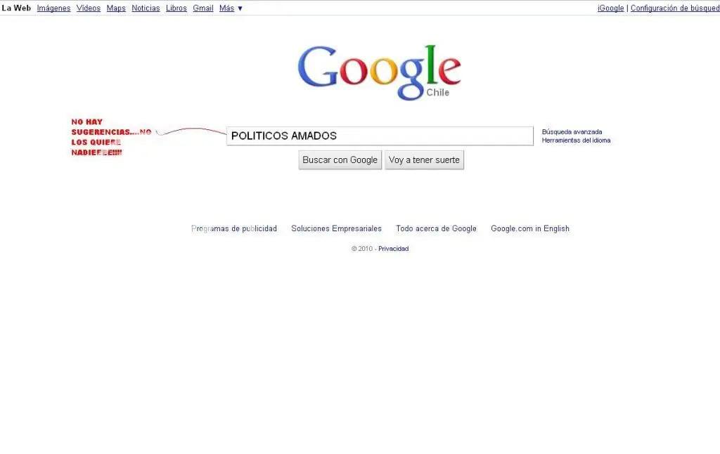 Las Graciosas sugerencias de Google