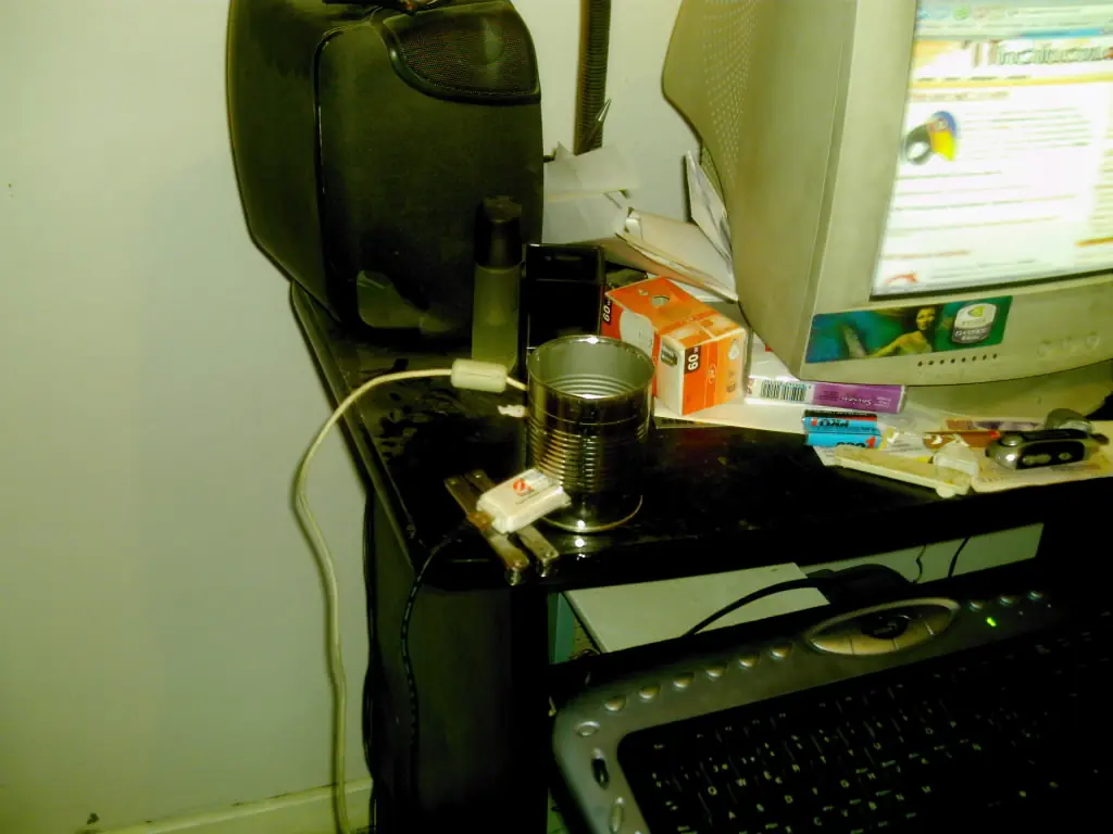 para armar una antena WIFI casera