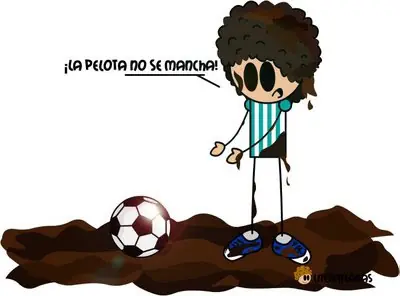 La pelota si se mancha