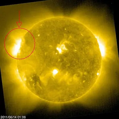 La tormenta solar llega a las 7:00 AM hora Argentina.