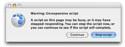 Aviso "Script sin respuesta" en Firefox(Solución)