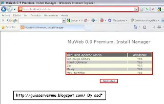 intalacion de una pagina web-mu
