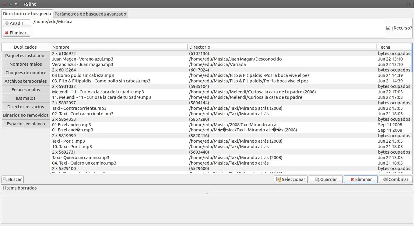 Eliminar archivos duplicados en Ubuntu