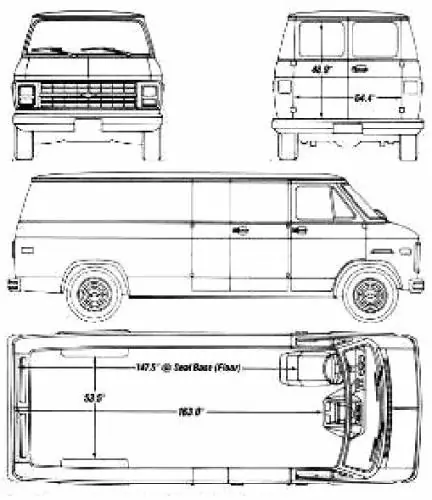 Mi dibujos en MSPaint: Chevy Van 1990