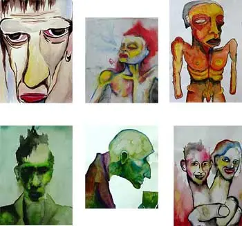 fotos de las pinturas de marilyn manson