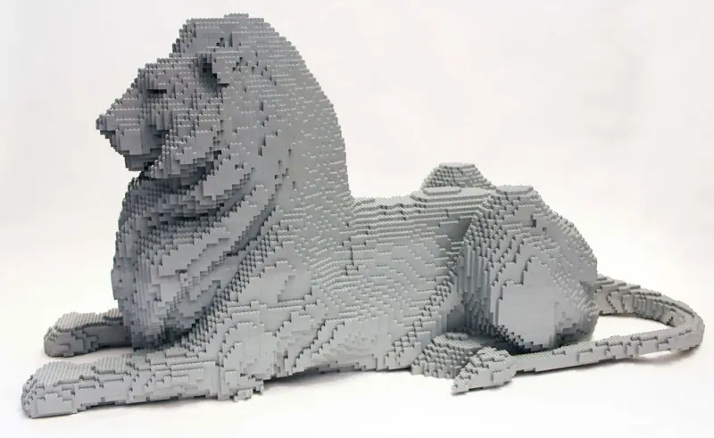 Esculturas hechas con legos